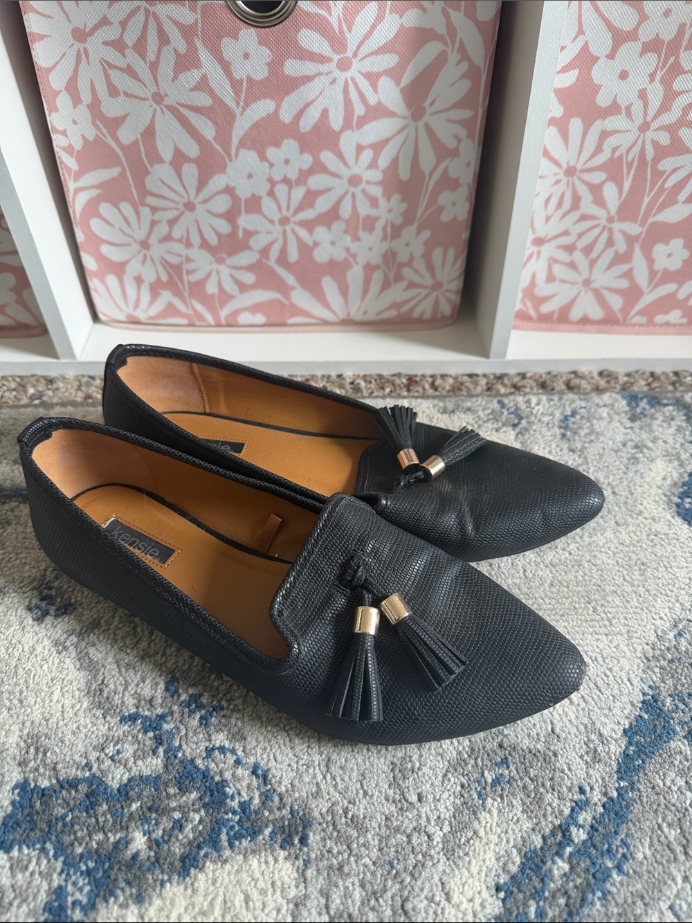 Black Tassel Loafers - Slip-On Flats